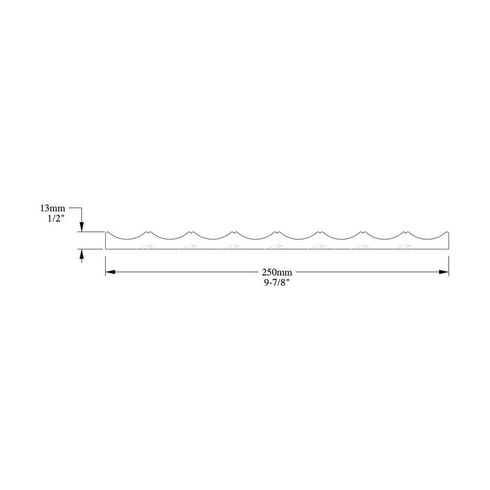 Primed White 3D Textured Polyurethane Panel Moulding