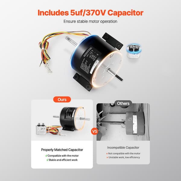 SKYSHALO RV AC Fan Motor Replacement Genteq F48AF70A61