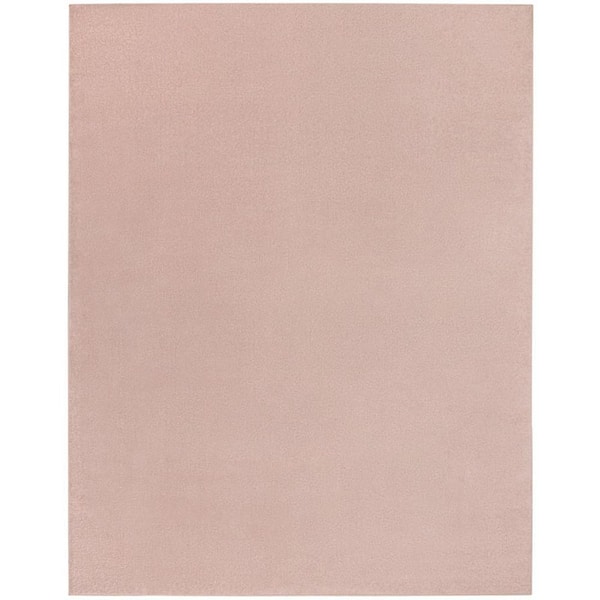 Pink 8 ft. x 10 ft. Woven Polypropylene Indoor/Outdoor Area Rug