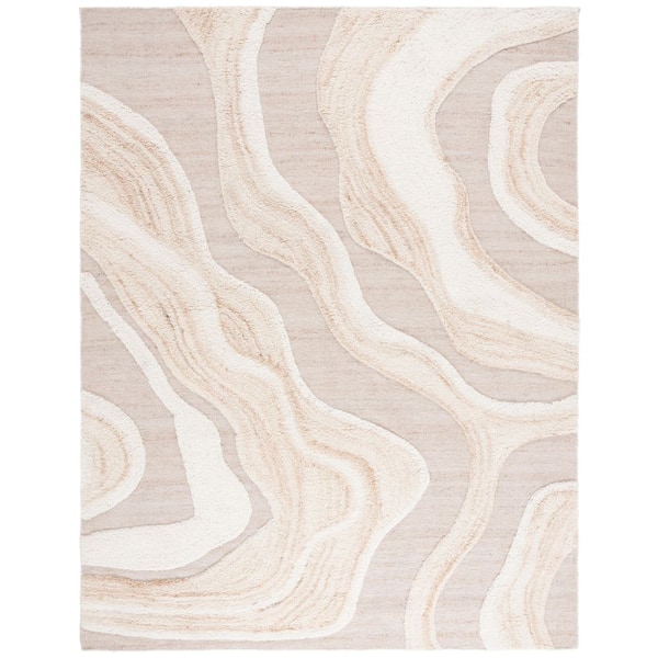 Vermont 6 ft. x 9 ft. Ivory Abstract Area Rug