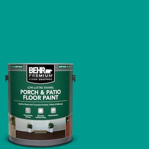 1 gal. #P450-6 Tropics Low-Lustre Enamel Interior/Exterior Porch and Patio Floor Paint