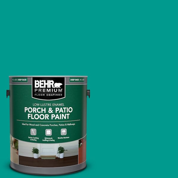 1 gal. #P450-6 Tropics Low-Lustre Enamel Interior/Exterior Porch and Patio Floor Paint