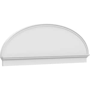 2-3/4 in. x 82 in. x 27-3/8 in. Elliptical Smooth Architectural Grade PVC Combination Pediment Moulding