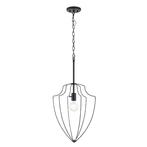 Basilica 1-light Matte black finish Pendant