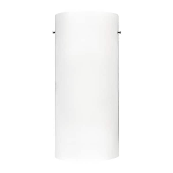 KUZCO Hudson 13-in 1 Light 16-Watt Brushed Nickel/Chrome Integrated LED Wall Sconce
