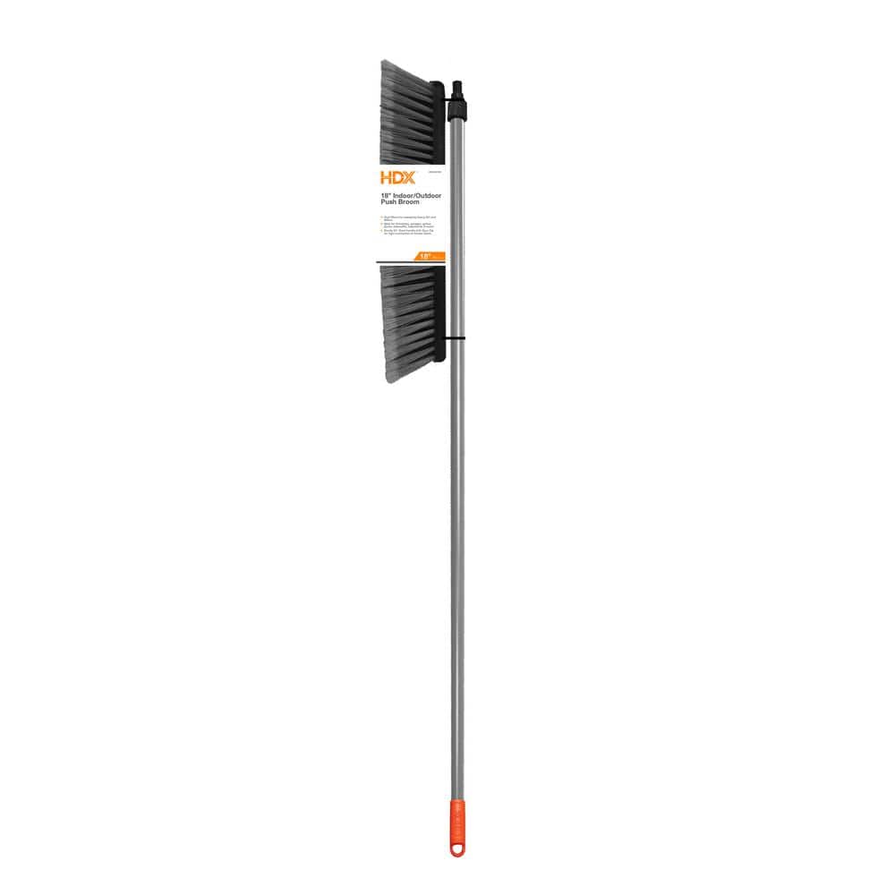 HDX 18 in. IndoorOutdoor Push Broom 3018