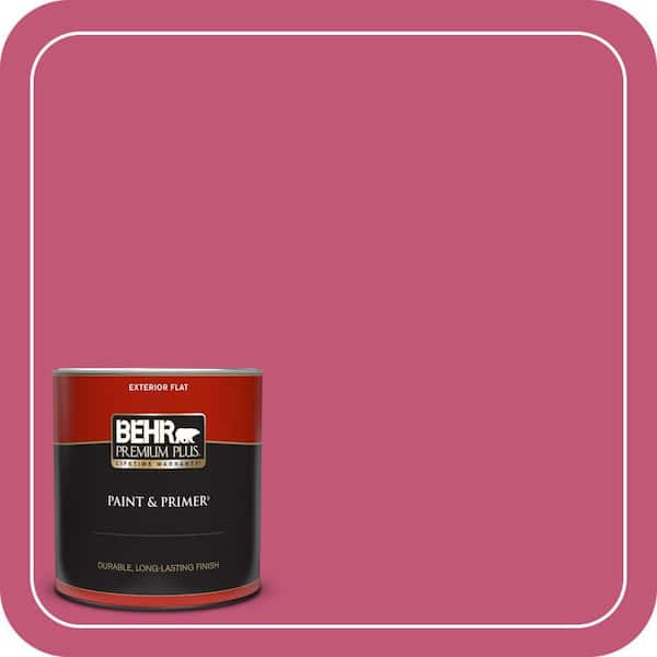 BEHR PREMIUM PLUS 1 qt. #T16-02 Pagoda Flat Exterior Paint & Primer