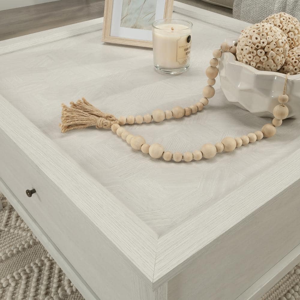 Glacier Oak Rectangular Coffee Table with Storage Drawer