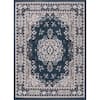 Home Dynamix Premium Blue/Ivory 9 ft. x 12 ft. Medallion Area Rug 10-7069-306