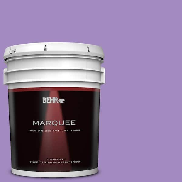 BEHR MARQUEE 5 gal. #P570-4 Classic Bouquet Flat Exterior Paint & Primer