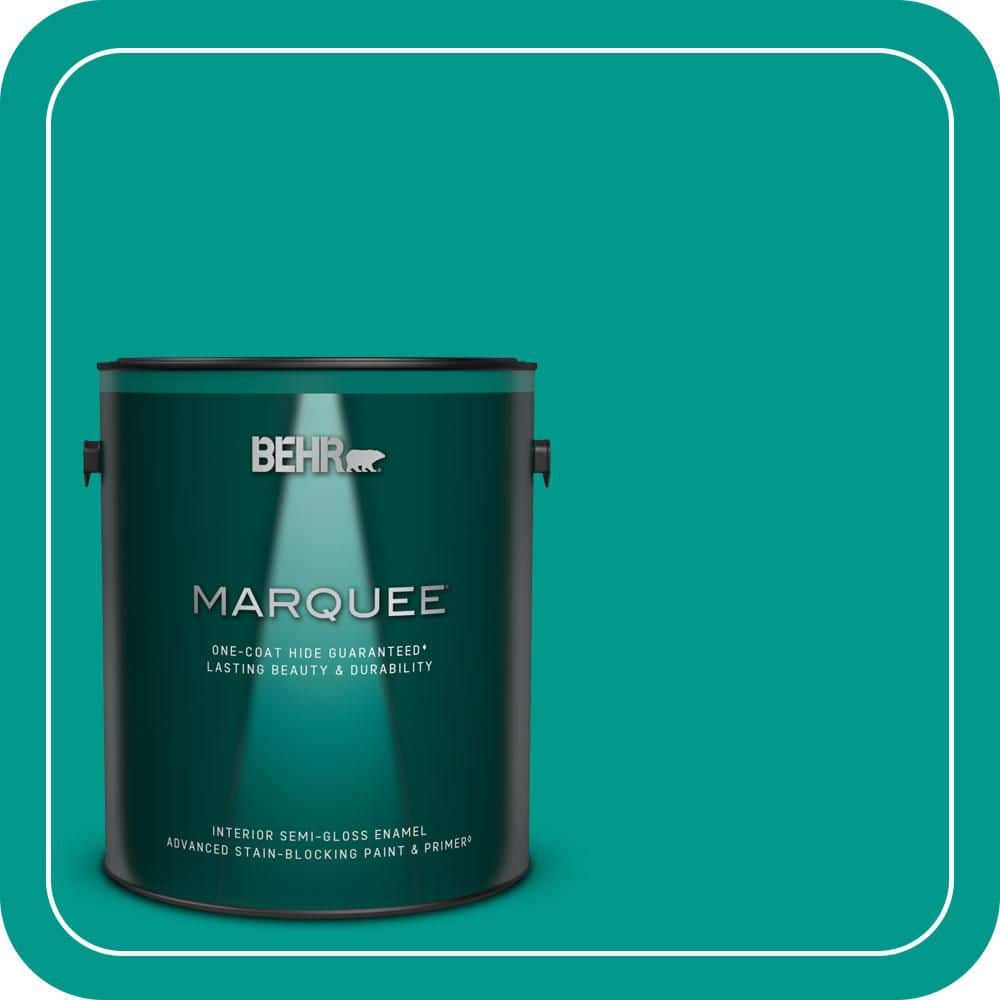 1 gal. #S-G-490 Intense Teal Semi-Gloss Enamel Interior Paint & Primer price history on PriceWatchPro