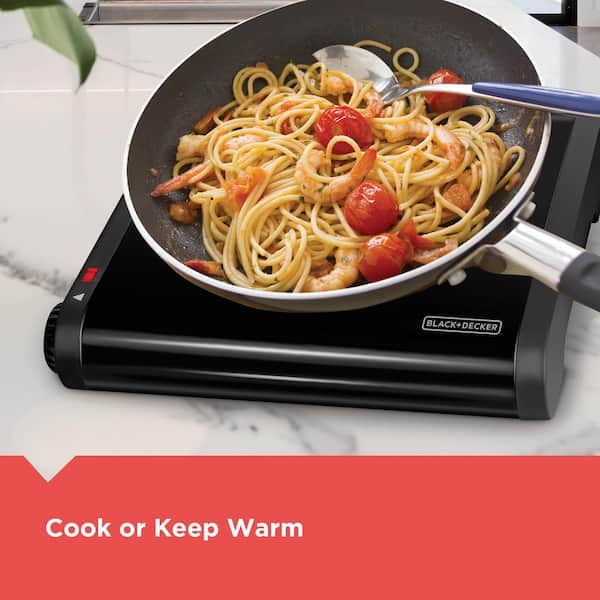 Black + Decker - Family Size Electric Griddle with Warming Tray
