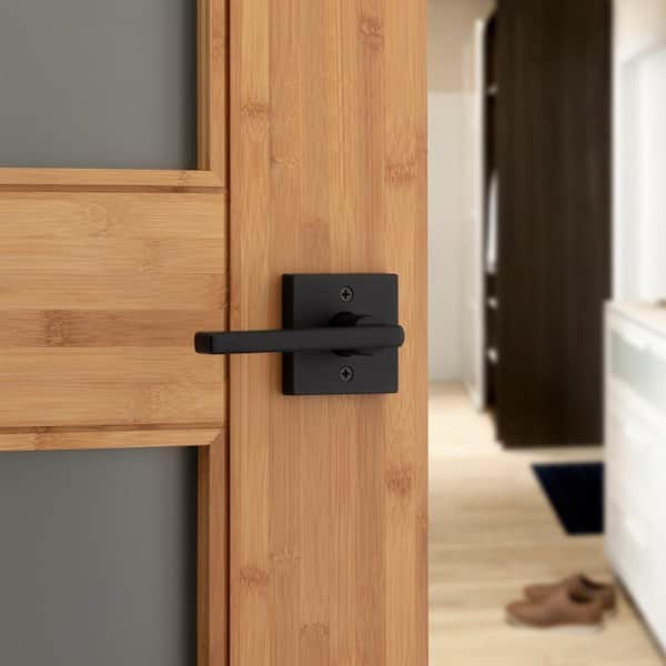 Door Pull, Entry Door Handle Square 'H' Type – 48″ Black