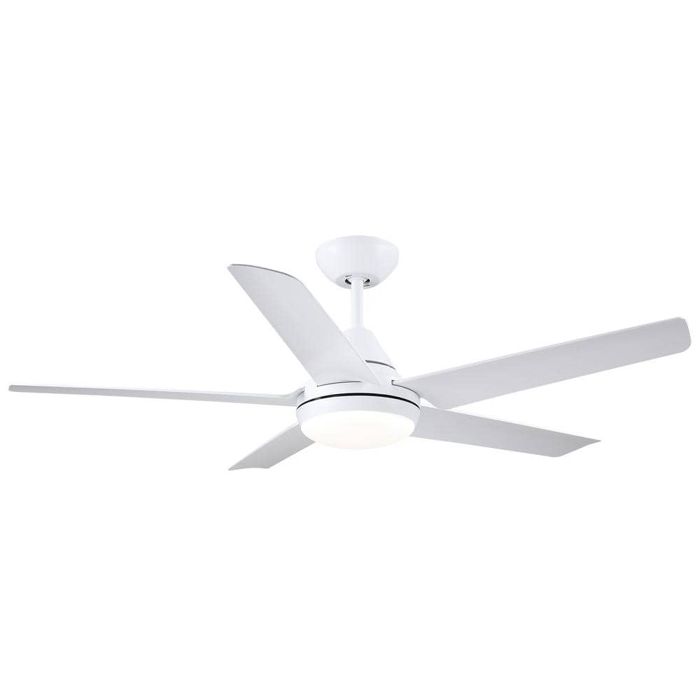 MODERN HABITAT SkyView 48 In Indoor White Ceiling Fan With LED Light   Modern Habitat Ceiling Fans With Lights Cfl 1367 4848wh 64 1000 