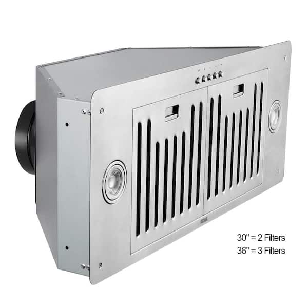 KOBE 36 in. 550 CFM Indoor Insert Range Hood in Stainless Steel