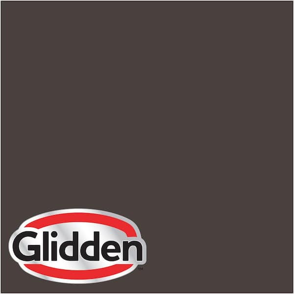Glidden Premium 5 gal. #HDGWN13D Western Charcoal Flat Interior Paint with Primer