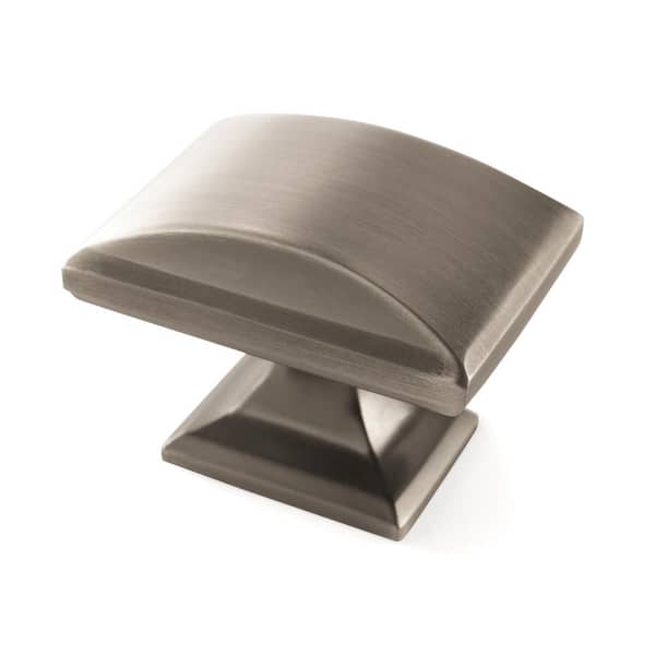 Amerock Candler 1-1/2 in. (38mm) Classic Antique Silver Rectangle Cabinet Knob