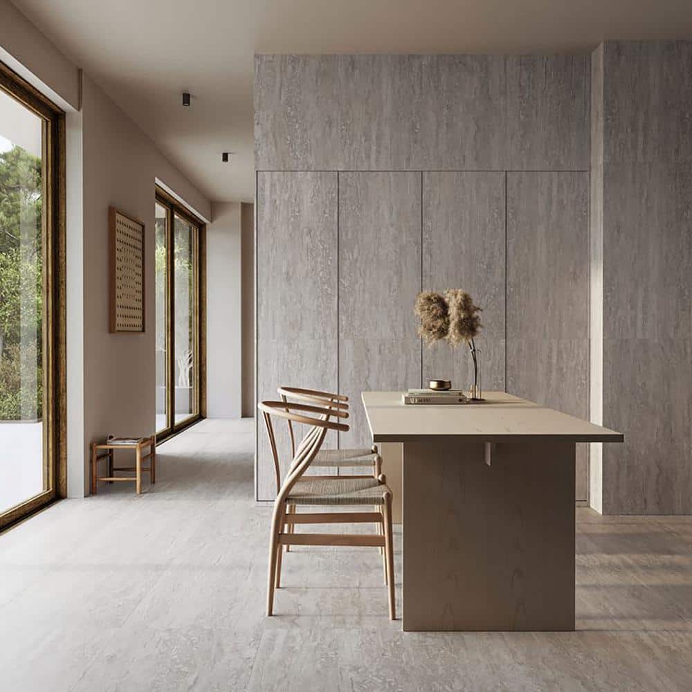 Silver Rectified Matte Porcelain 12x24 Floor and Wall Tile
