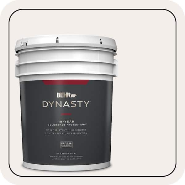BEHR DYNASTY 5 gal. #PPL-12 Rose Dawn Flat Exterior Stain-Blocking Paint & Primer