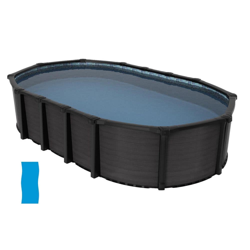 Bimini 12ft. x 24ft. Oval 52 in. Deep Hard Sided Above Ground Starter Pool Package price history on PriceWatchPro