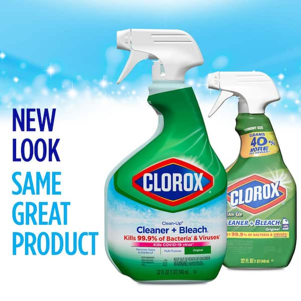 Clorox Clean-Up All Purpose Cleaner with Bleach, Original, 32 oz & 180 oz  Refill