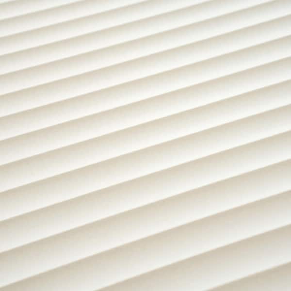 Imprint 24 in. x 48 in. Matte Soft White Porcelain Fluted grooved Large Format Tile (15.55 sq ft/case)-2 Pack
