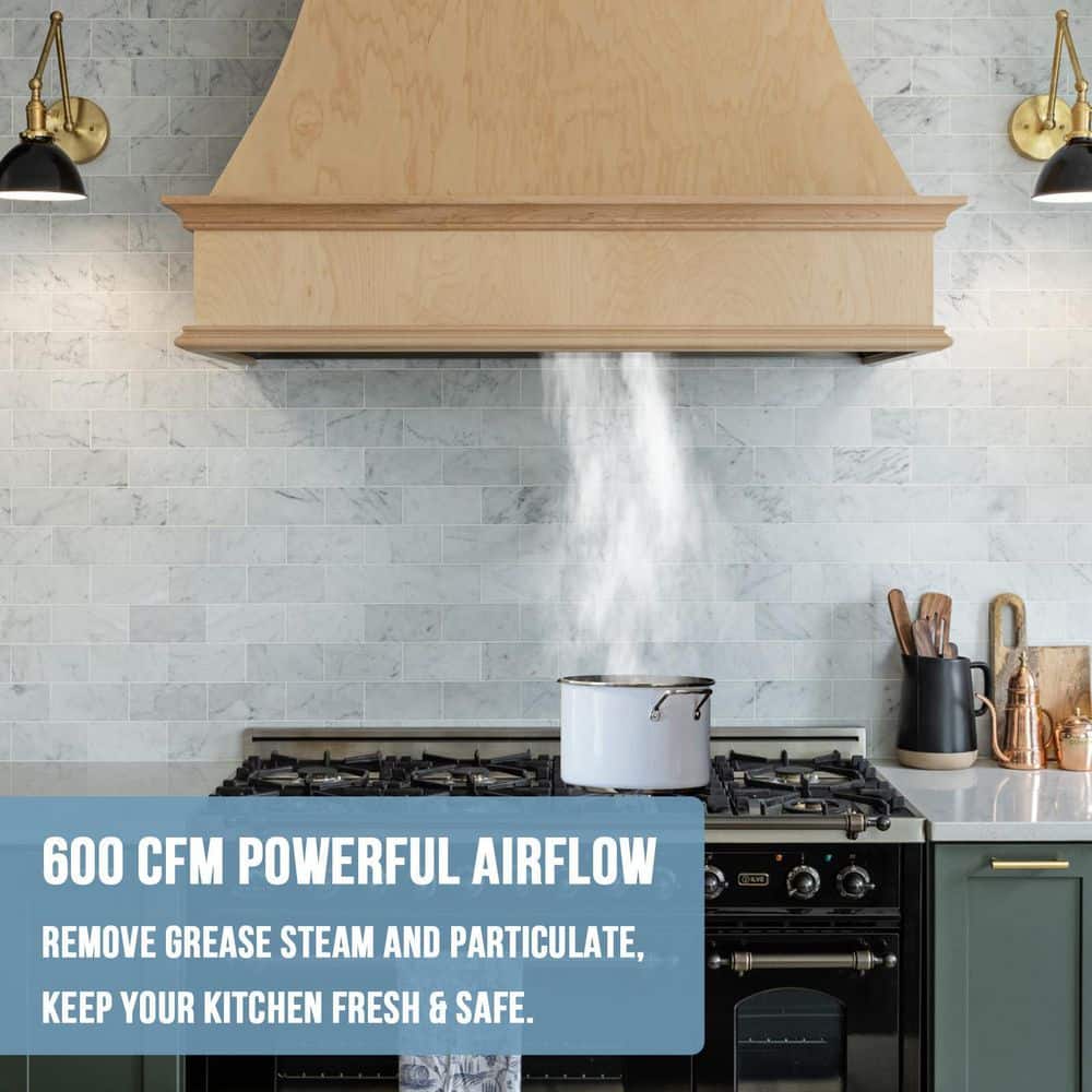 Akicon 36'' Stainless Steel Insert Range Hood with Charcoal Filter