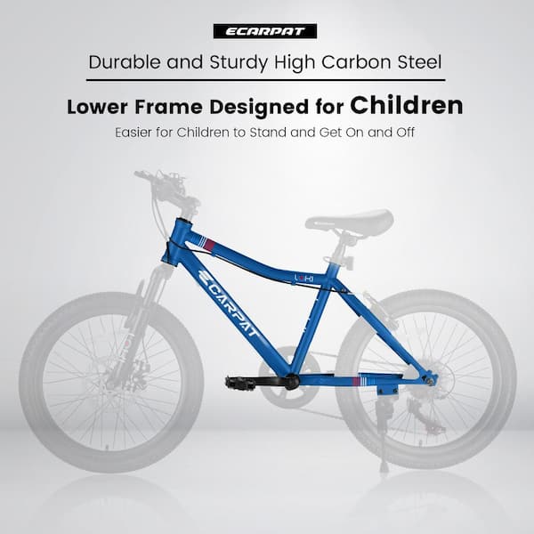 Sudzendf Blue 20 in. 7 Speed Steel Teenager Mountain Bike