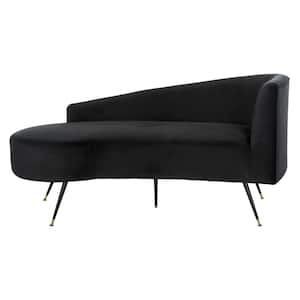 Evangeline Black Chaise Lounge