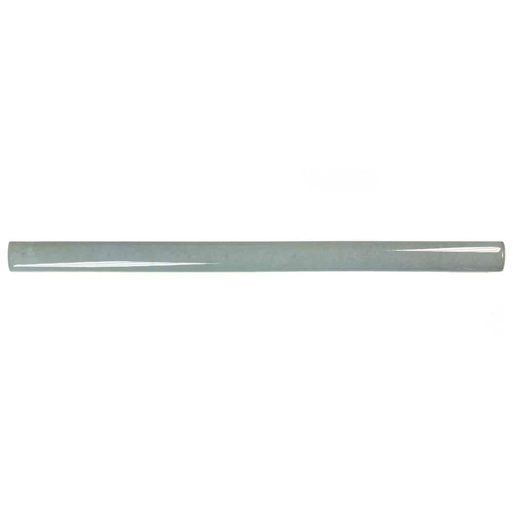 Coco Demi-Bullnose Glossy Blue Grass 1/2 in. x 7-7/8 in. Glossy Ceramic Wall Tile Trim price history on PriceWatchPro