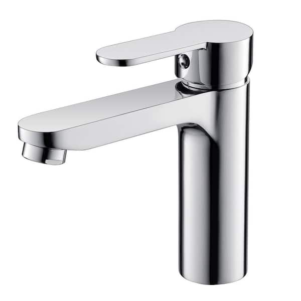 Single Hole Single-Handle Bathroom Faucet in Polished Chrome