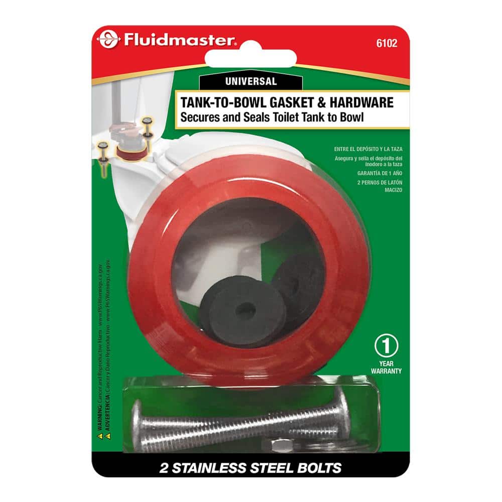 Universal Red Rubber Tank-to-Bowl Gasket and Hardware Kit