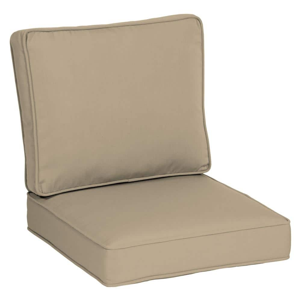 ARDEN SELECTIONS Oasis 24 In X 24 In Plush 2 Piece Deep Seating   Arden Selections Lounge Chair Cushions Am0kf40b D9z1 64 1000 