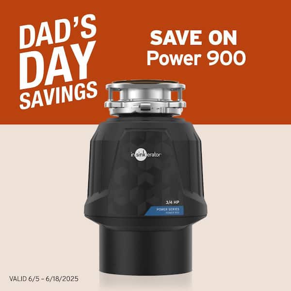 Power 900, 3/4 HP Garbage Disposal, Power Series EZ Connect Continuous Feed Food Waste Disposer