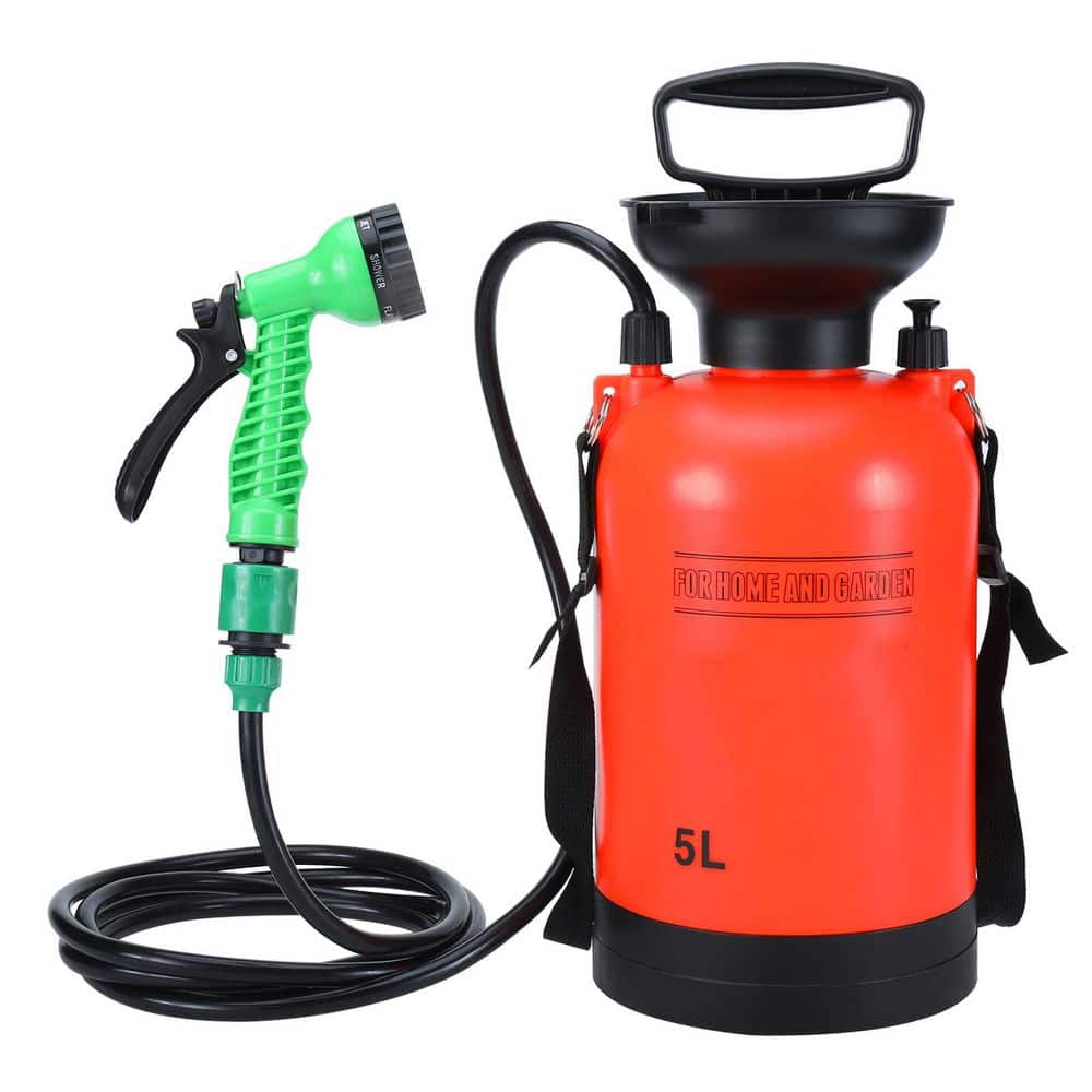 Portable Camping Shower Outdoor Living Product with 7 Spray Modes, Hand Press Rinse Kit, Pool Accessory price history on PriceWatchPro