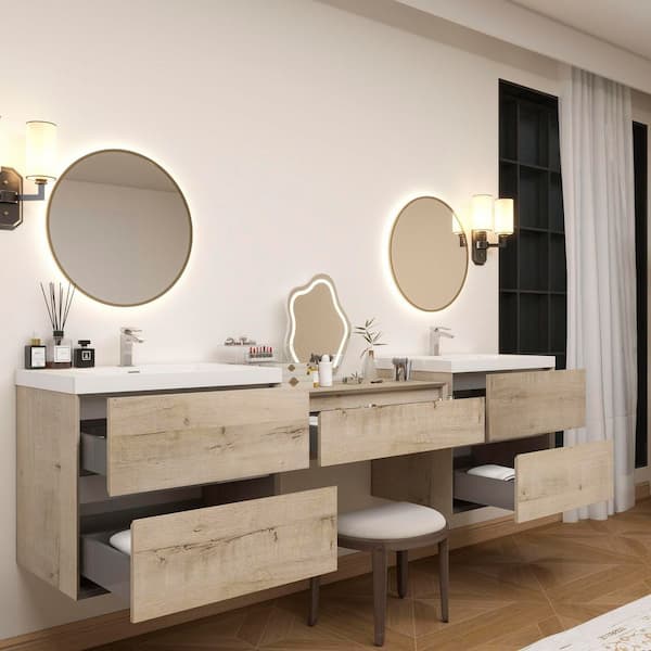BV Better Vanity Kingdee 94 in. W x 20 in. D x 26 in. H Double