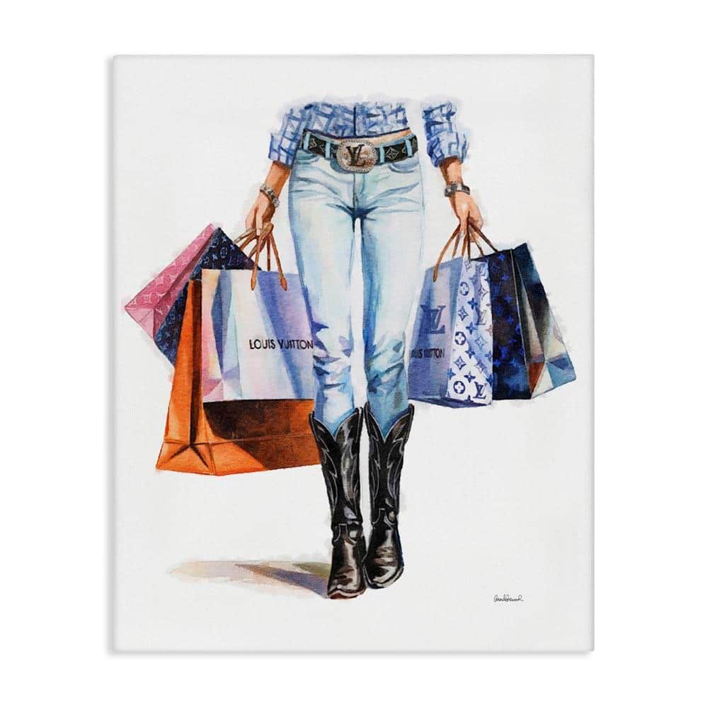 Fashionable Country Gal by Amanda Greenwood Unframed People Graphic Art Print 20 in. x 16 in.