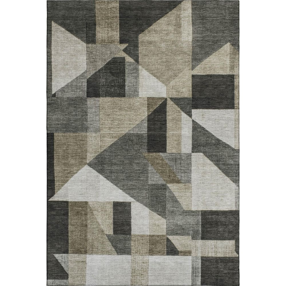 Mayfield Premium Machine Washable Abstract AMF2365 Pewter 10 ft. x 14 ft. Area Rug price history on PriceWatchPro