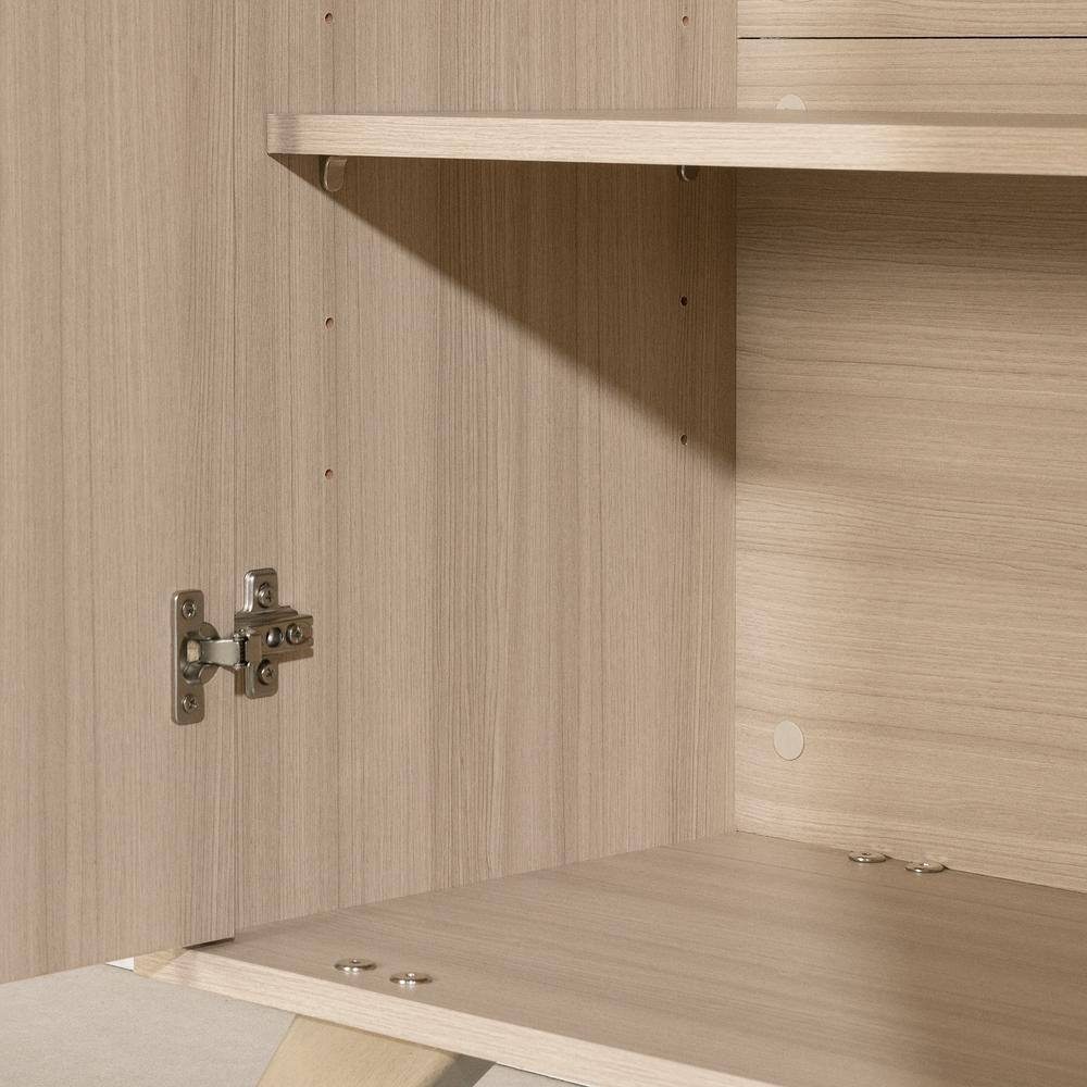 White Adjustable Shelving Scandinavian Storage Unit