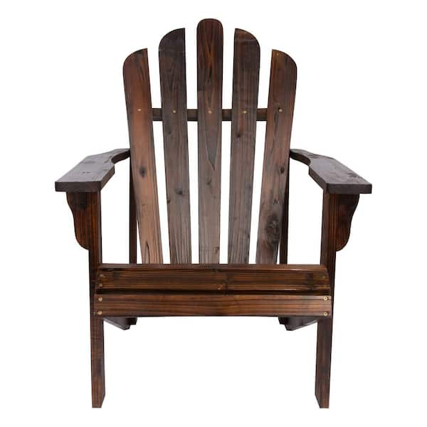 Shine Company Westport Burnt Brown Wood Adirondack Chair