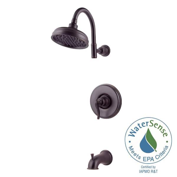 Pfister Ashfield Single-Handle Tub and Shower Faucet Trim in Tuscan Bronze (Valve Not Included)