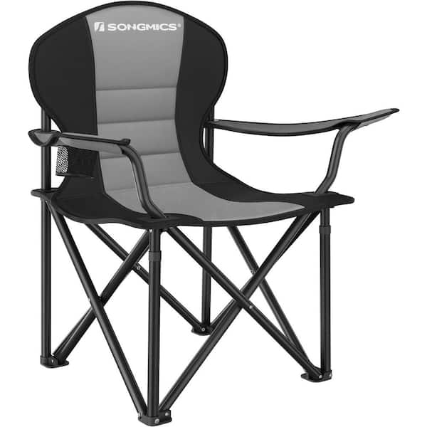 Unbranded Fawey Folding Camping Chair, Maldives Grey Fabric Outdoor Patio Chair