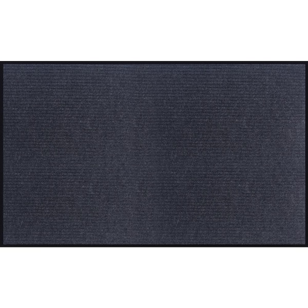 Ottomanson Utility Collection Waterproof NonSlip Rubberback Solid 3x5