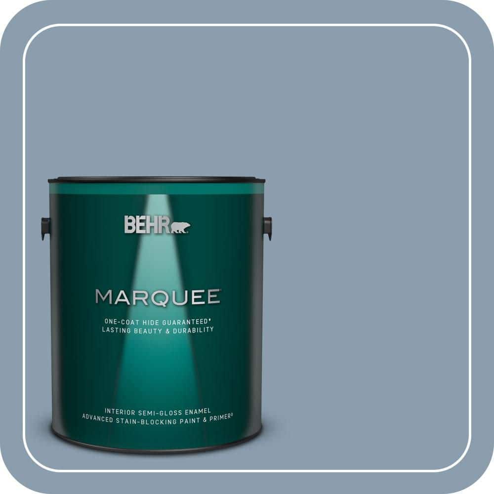 1 gal. #BNC-08 Sonata Blue Semi-Gloss Enamel Interior Paint & Primer price history on PriceWatchPro