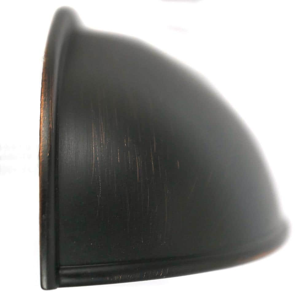 Oil Rubbed Bronze Modern Cup Pull Handle with Mounting Hardware