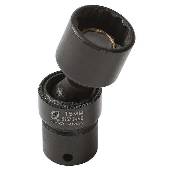 SUNEX TOOLS 1/4 in. Drive Metric Universal Magnetic Impact Socket