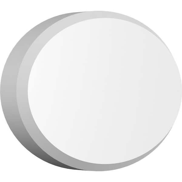 Ekena Millwork 1 in. x 8 in. x 5 1/4 in. Standard Dalton Rosette with Beveled Edge Moulding