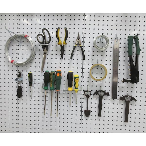 Pegboard Hooks Assortment, for Organizing Various Tools, with Pegboard  Bins, 107 PCS, 48 of Which are Locks : : Tools & Home Improvement