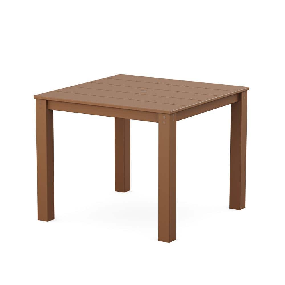 Tree House Brown HDPE Square Outdoor Dining Table
