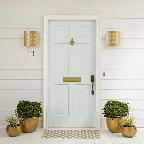BEHR PREMIUM 1 qt. #N410-2 Brook Green Semi-Gloss Enamel Interior